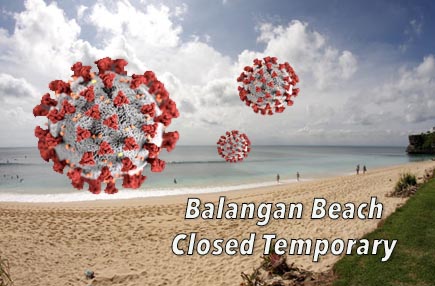 balangan beach closed